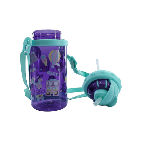 Image of Smily Sipper Water Bottle Purple