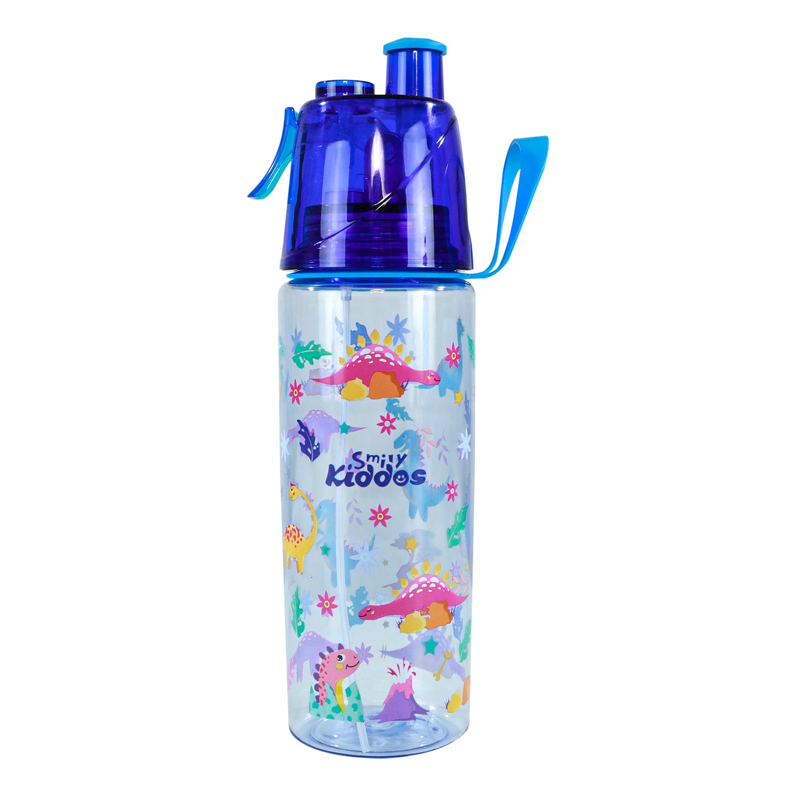 Smily kiddos sports water bottle dino theme multicolor