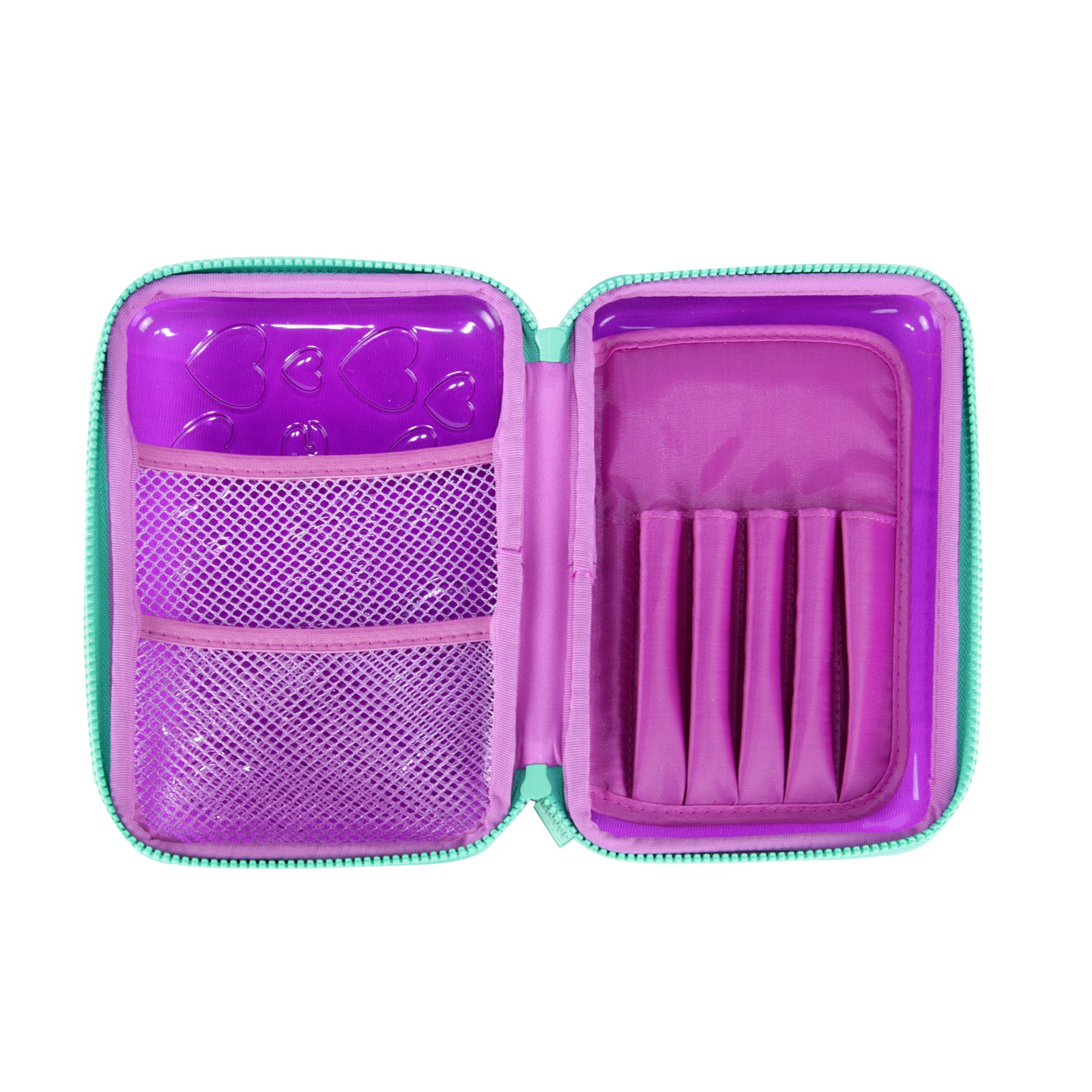 Smily Pvc Pencil Case Purple