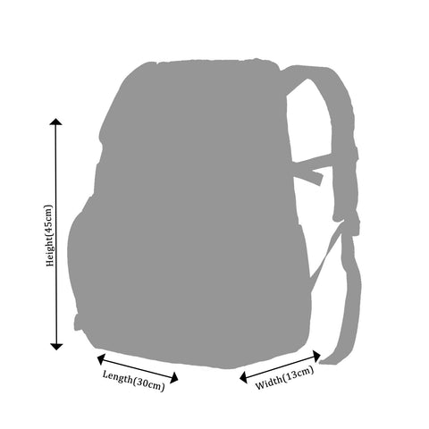 Image of Smily Kiddos U Shape Backpack Black