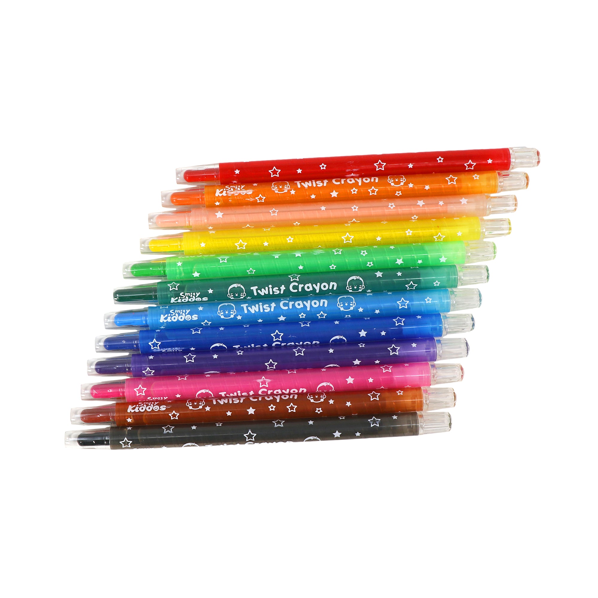 Smily Kiddos Twist Crayons - Pack of 12