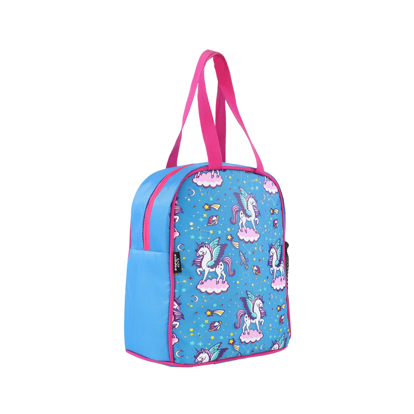 Smily kiddos joy lunch bag-Unicorn Blue