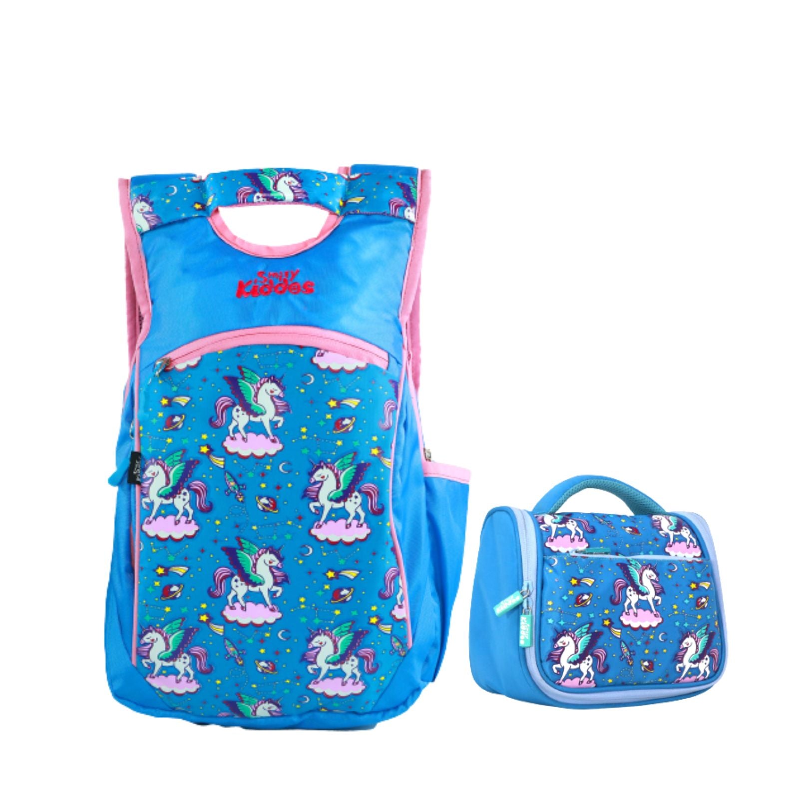 Smily kiddos toddler Backpack with Multipurpose bag-Unicorn Theme