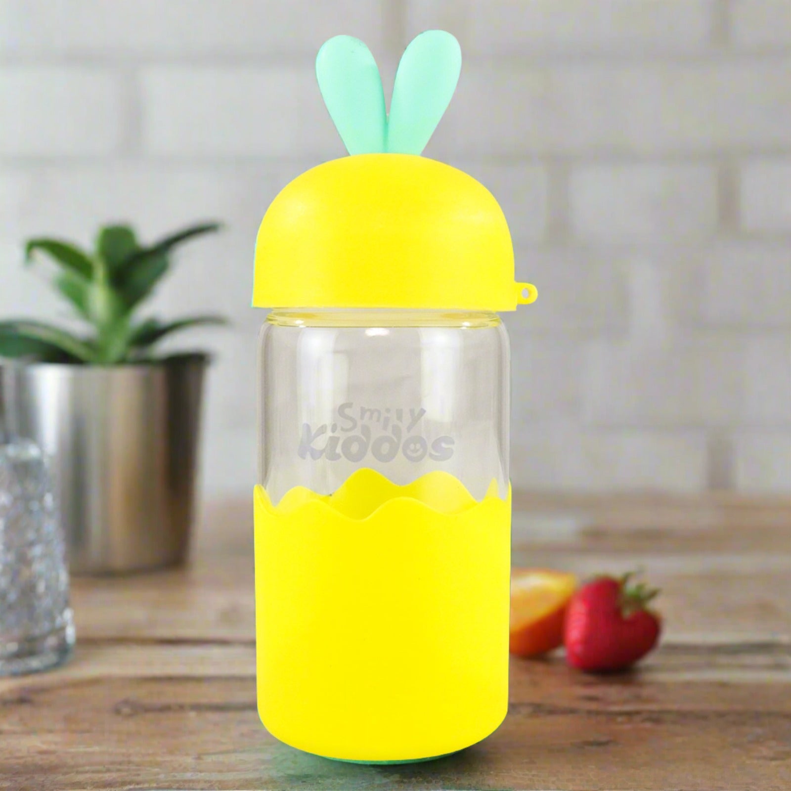 Smily Kiddos Glass bottles for Kids Yellow