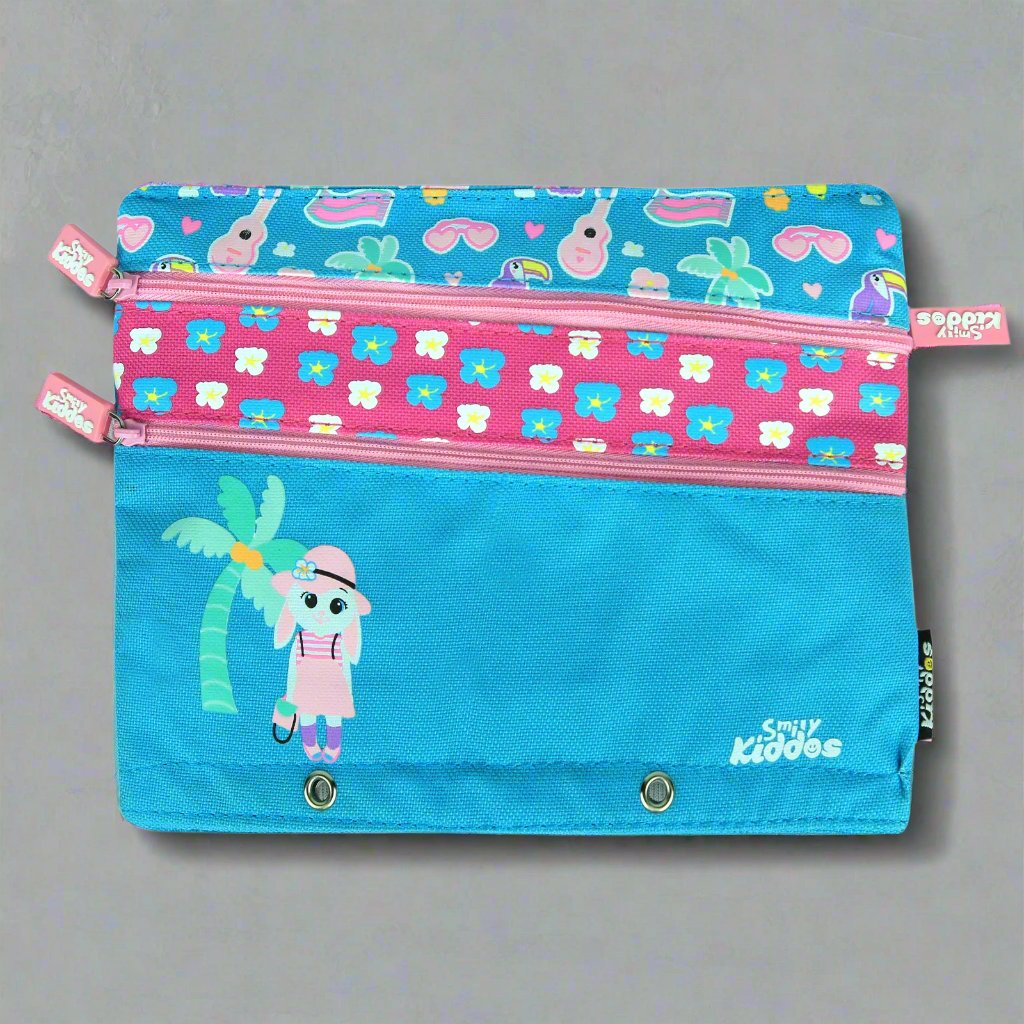 Smily Kiddos Fancy A5 Pencil Case Light Blue