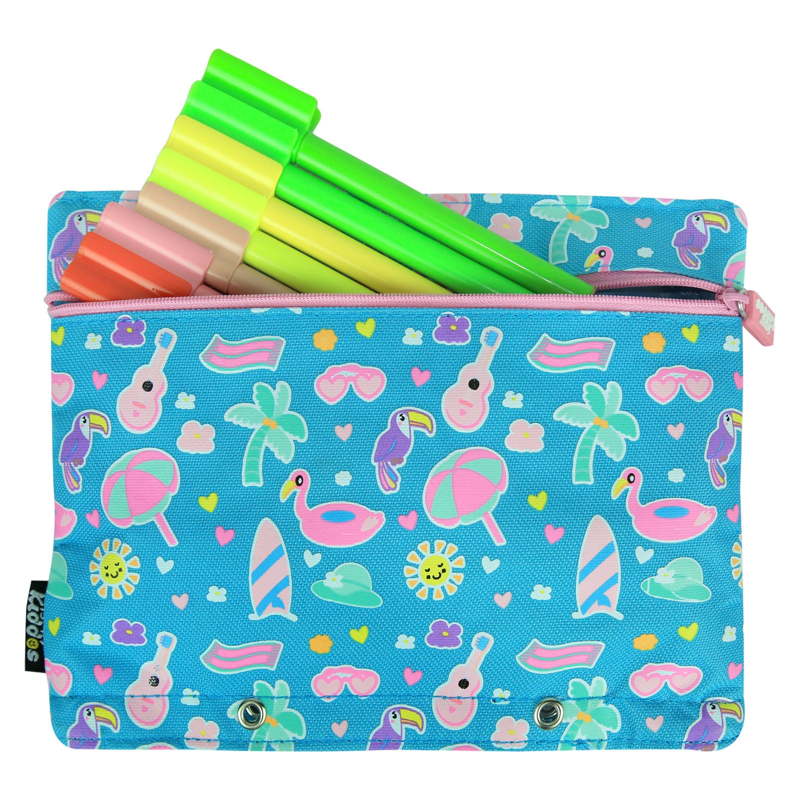 Smily Kiddos Fancy A5 Pencil Case Light Blue