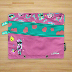 Smily Kiddos Fancy A5 Pencil Case Purple