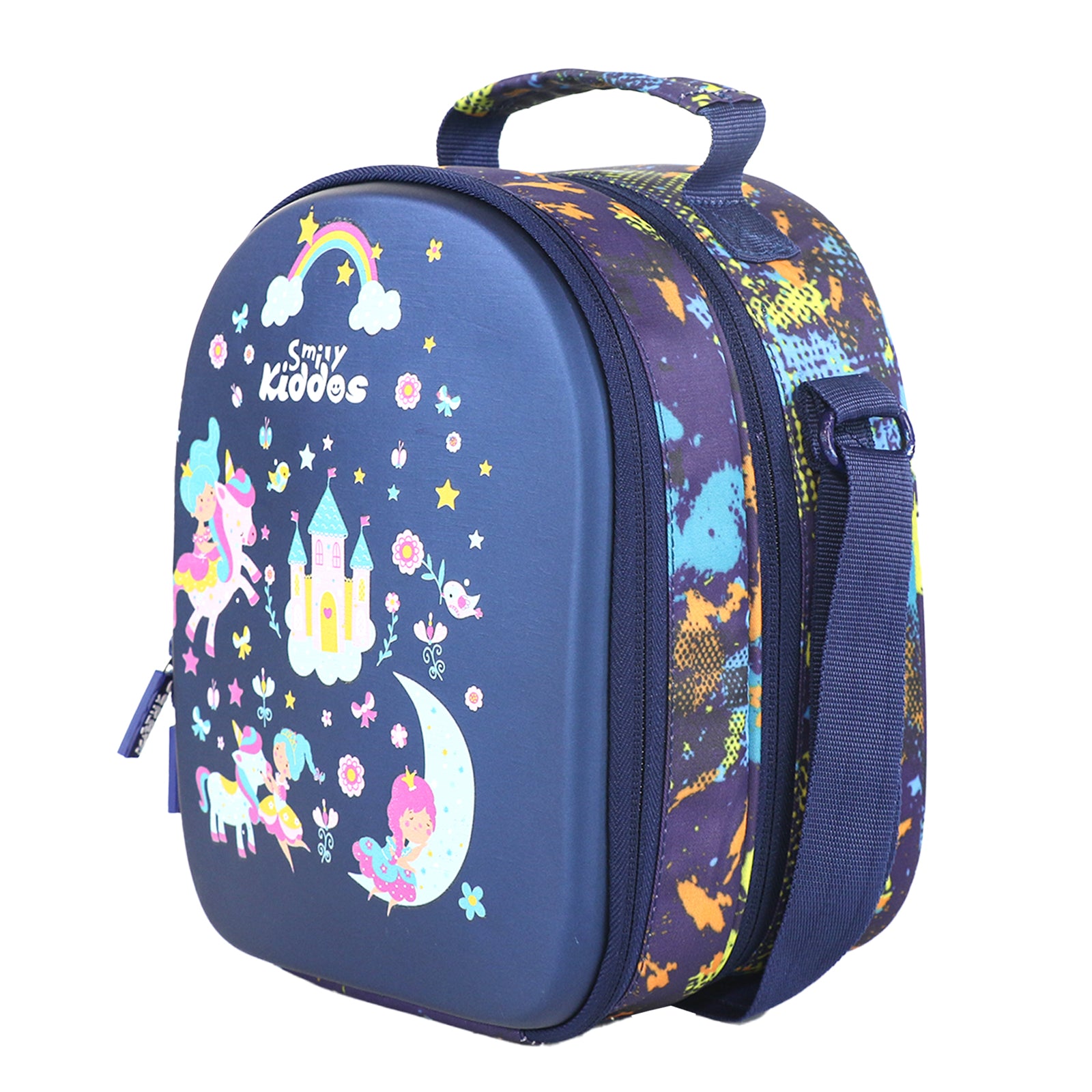 Smily Kiddos Hartop Eva Lunch Bag Unicorn theme - Blue