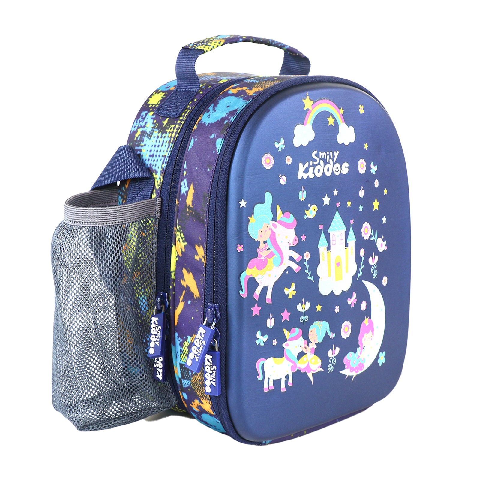 Smily Kiddos Hartop Eva Lunch Bag Unicorn theme - Blue