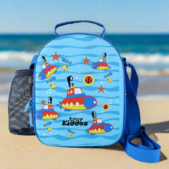 Smily Kiddos Hartop Eva Lunch Bag submarine theme - Light Blue