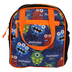 Smily kiddos joy lunch bag- Monster theme - Blue