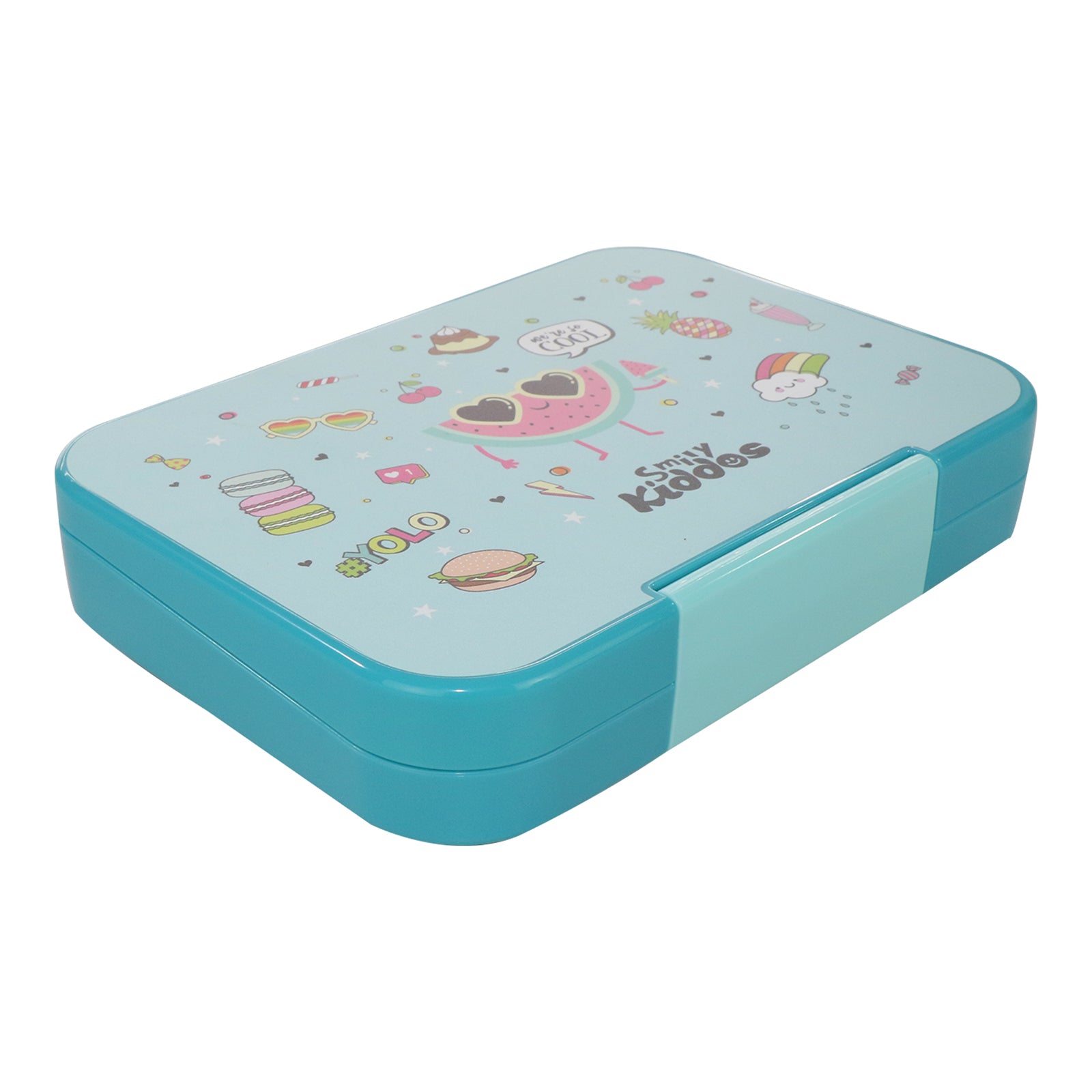 Smily Kiddos Bento lunch box-Cool Fruit Theme Light Blue