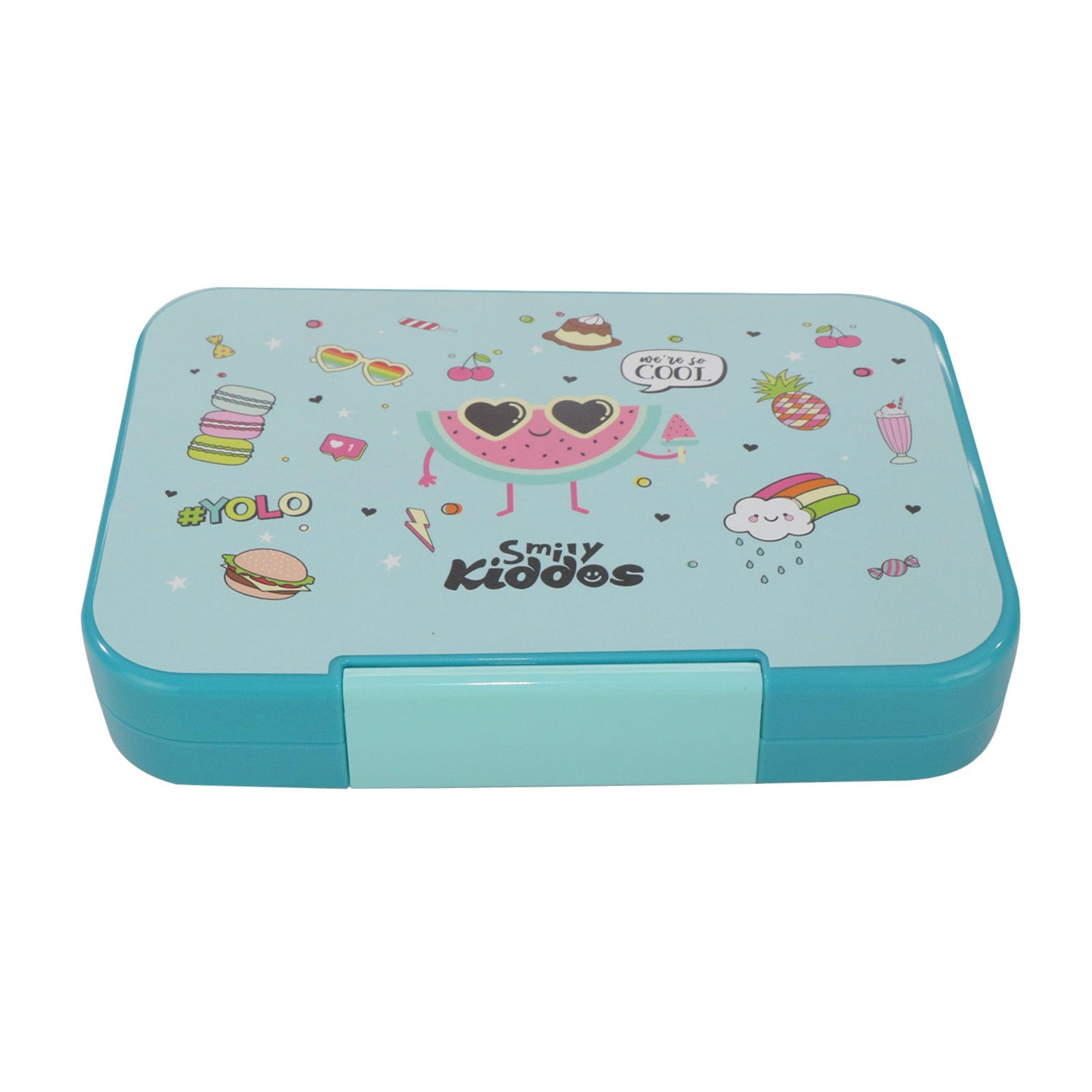 Smily Kiddos Bento lunch box-Cool Fruit Theme Light Blue