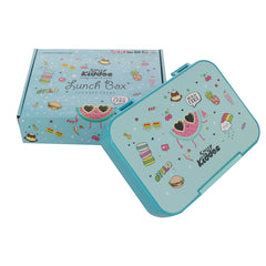 Smily Kiddos Bento lunch box-Cool Fruit Theme Light Blue