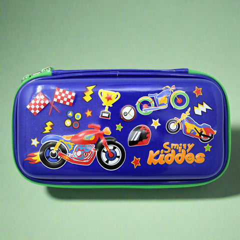 Image of Smily Kiddos Motor Racing Small Pencil Case Blue