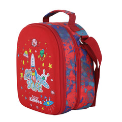 Smily Kiddos Hartop Eva Lunch Bag space theme - Red