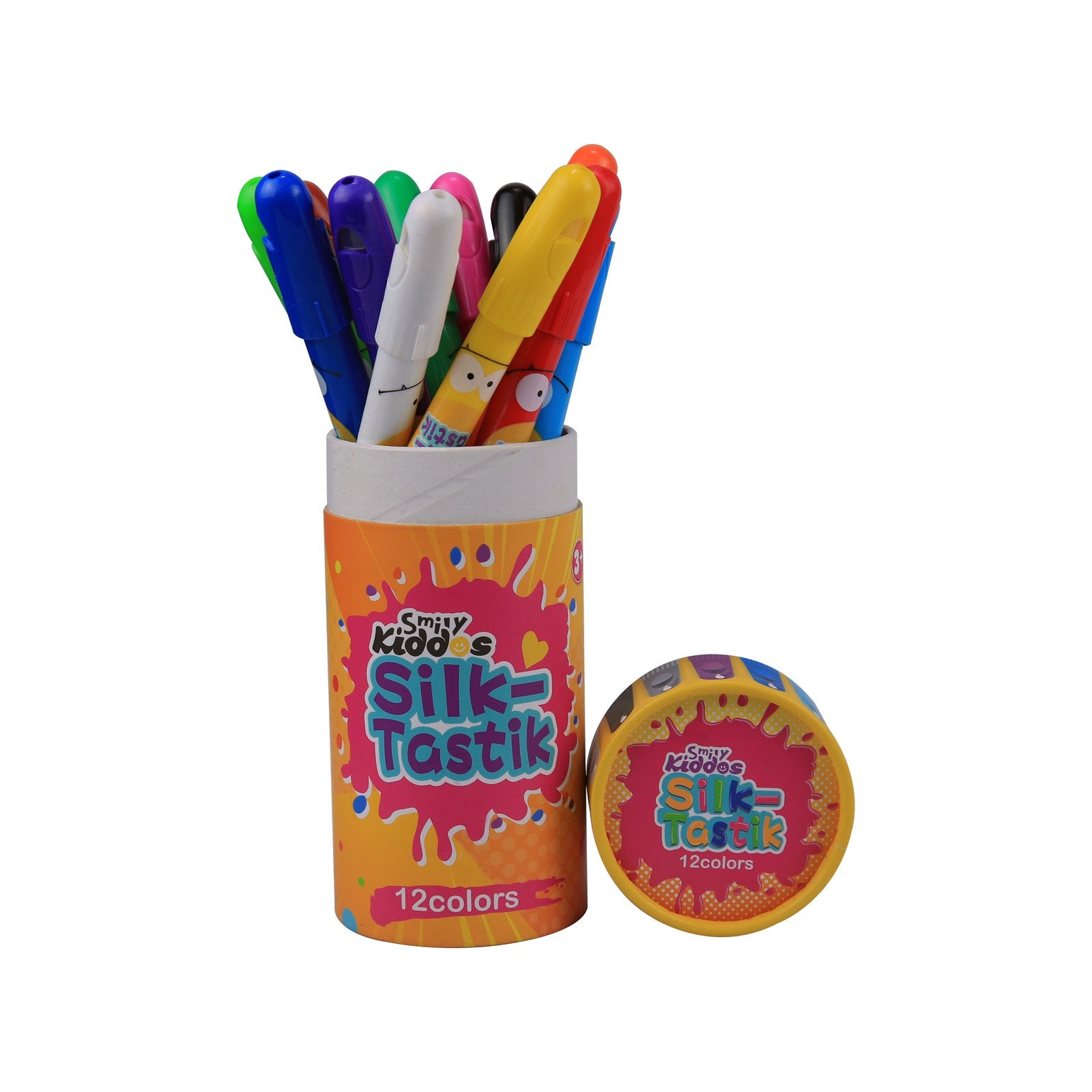 Smily Kiddos 12 Color Silk Crayon