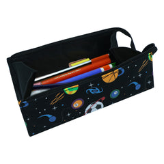 Smily Kiddos Tray Pencil Case Space Theme Black