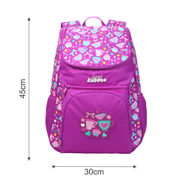 U Shape Backpack Purple dimension