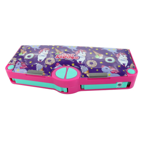 Image of Smily Kiddos Multi Functional Pop Out Pencil Box for Kids Stationery for Children - Unicorn Ice Cream Purple